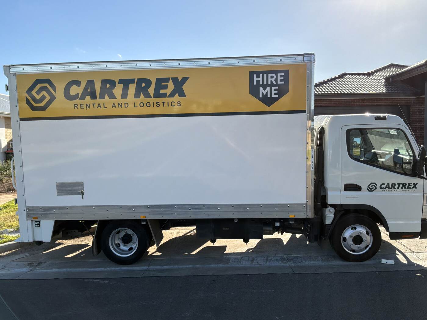 Cartrex rental truck at Truganina depot
